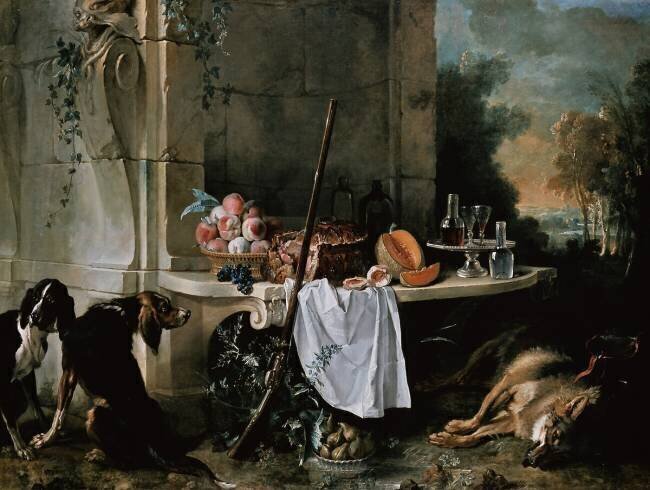 Dead wolf Jean-Baptiste Oudry
