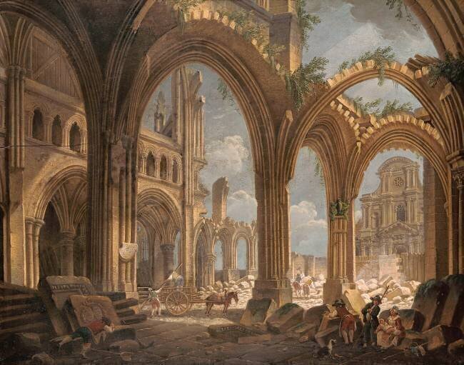 Démolition de l'église Saint-Jean-en-Grève Pierre-Antoine Demachy