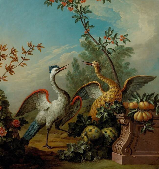 Deux hérons Jean-Baptiste Oudry