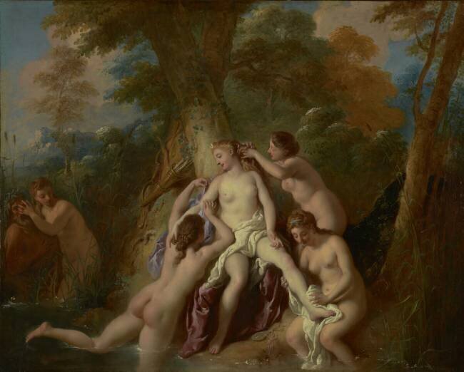 Diana and Her Nymphs Bathing Jean-François de Troy