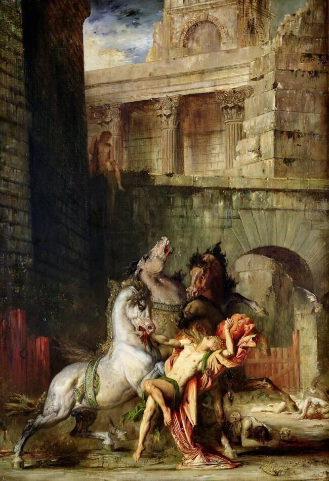 Diomedes Being Eaten by his Horses Gustave Moreau