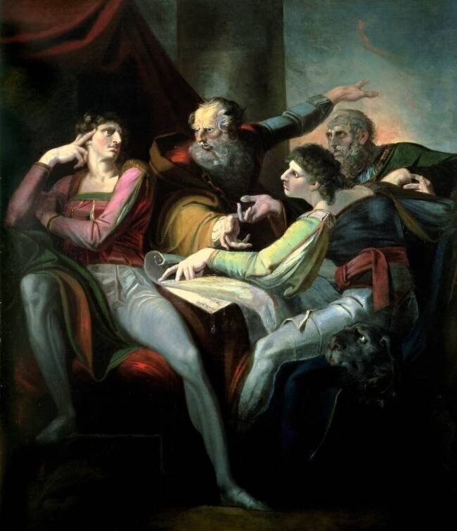 Dispute between Hotspur, Glendower, Mortimer and Worcester Johann Heinrich Füssli