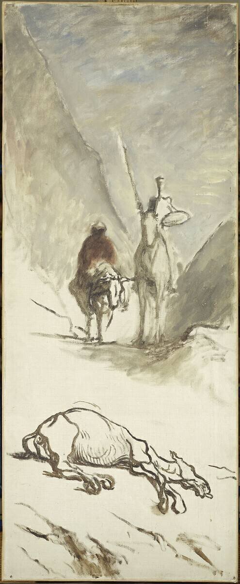 Don Quichotte et la mule morte Honoré Daumier