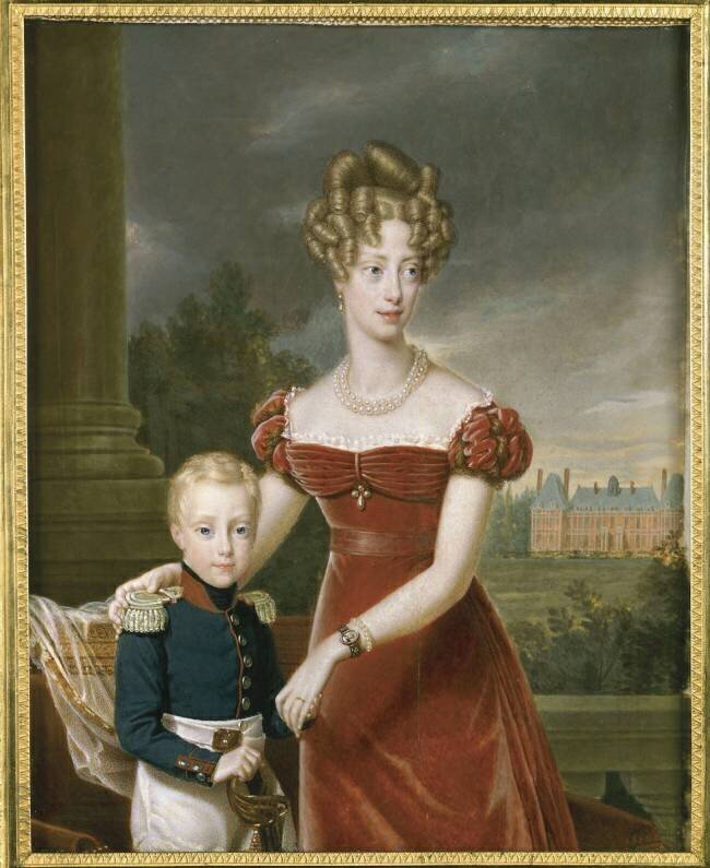 Duchesse de Berry avec le duc de Bordeaux François Gérard (d'après)