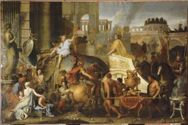 Entrée d'Alexandre le Grand dans Babylone ou Le triomphe d'Alexandre Charles Le Brun