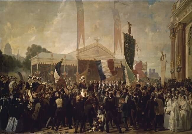 Entrée triomphale de Louis Napoléon Prince-Président à Paris, le 17 octobre 18521859 Charles Philippe Larivière