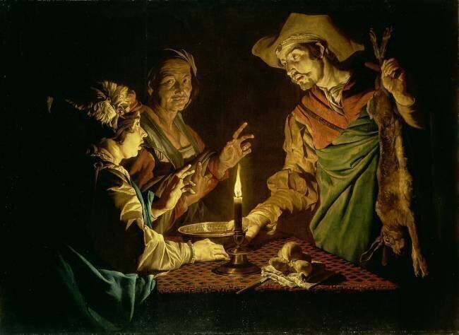 Esau and Jacob Matthias Stomer