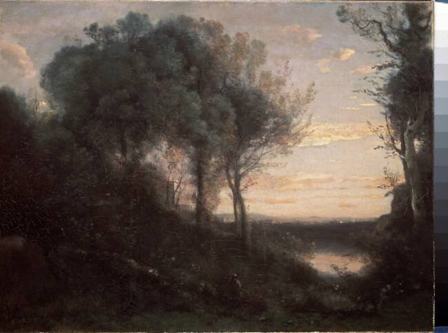 Evening Jean-Baptiste Camille Corot