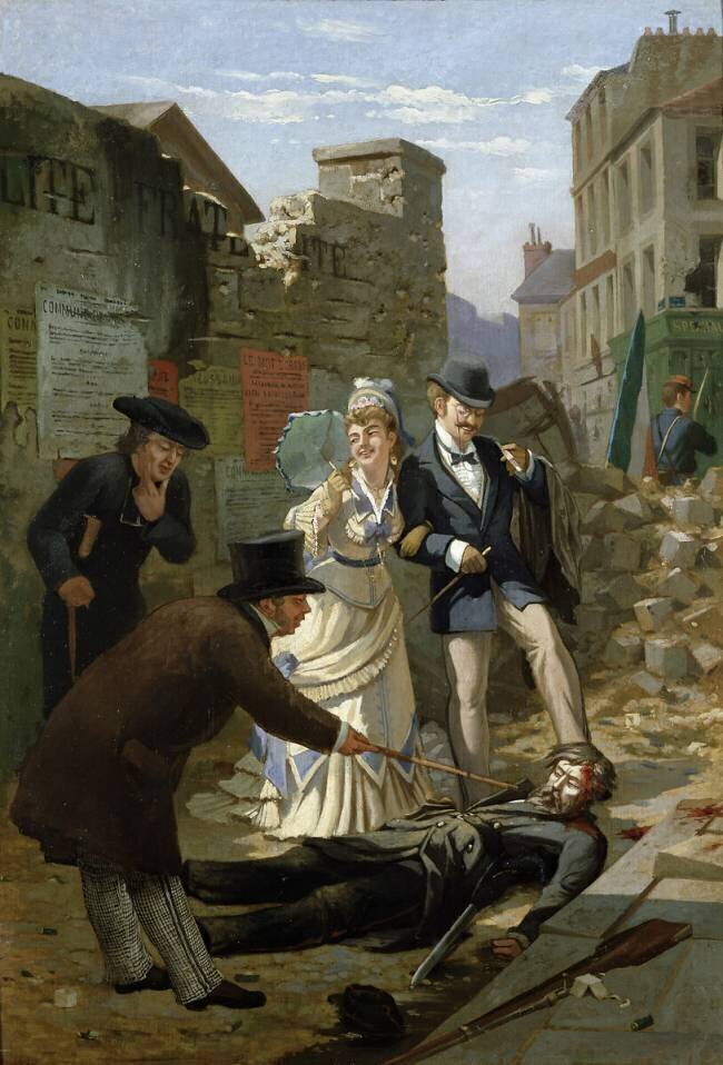 Exchanging Pleasantries before the Body of a Communard French School