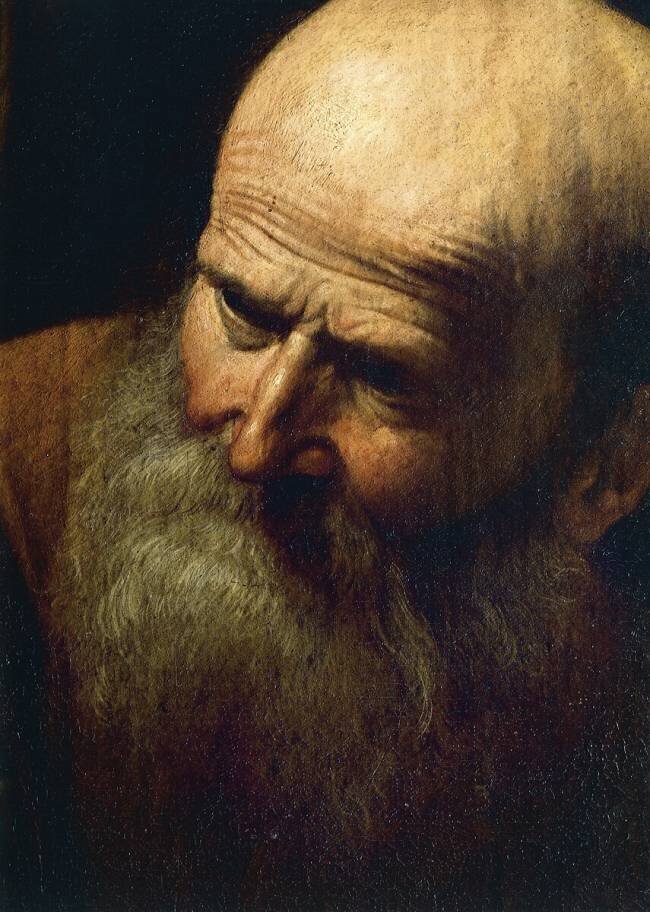 Face of Abraham Caravaggio