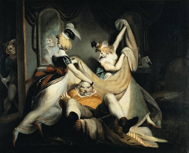 Falstaff in the laundry basket Johann Heinrich Füssli