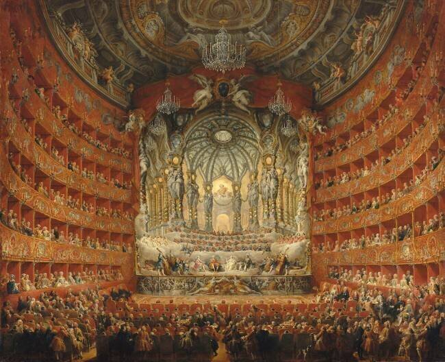 Fête musicale donnée par le cardinal de la Rochefoucauld Giovanni Paolo Pannini