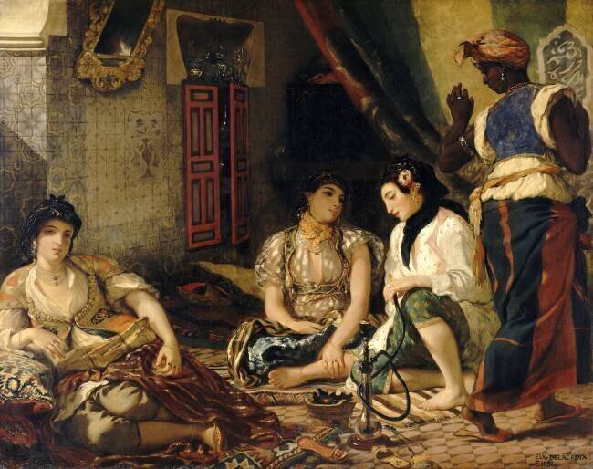 Femmes d'Alger dans leur appartement Eugène Delacroix