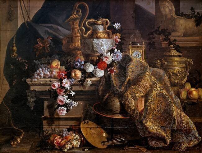 Fleurs, fruits et objets d'art Jean-Baptiste Monnoyer