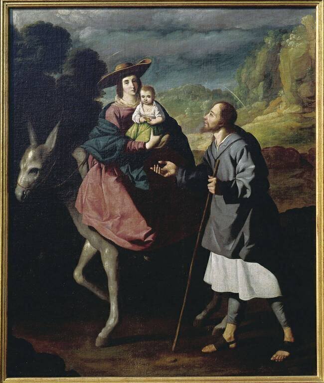 La Fuite en Egypte Francisco de Zurbaran