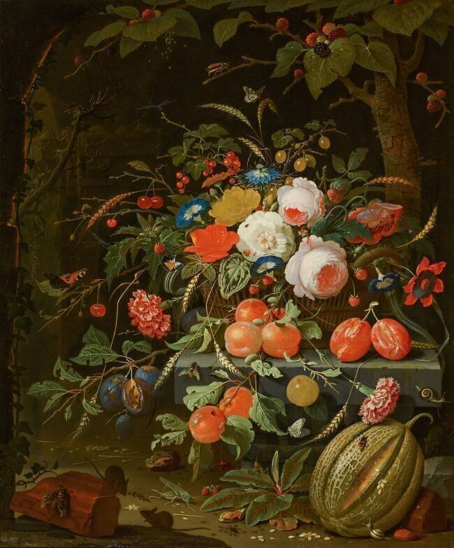 Flowers and Fruit Abraham Mignon