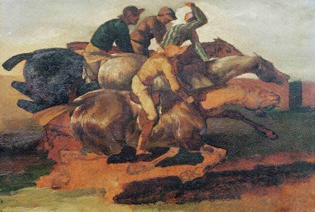 Four Jockeys Galloping Théodore Géricault