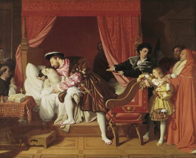 François Ier reçoit les derniers soupirs de Léonard de Vinci Jean-Auguste-Dominique Ingres