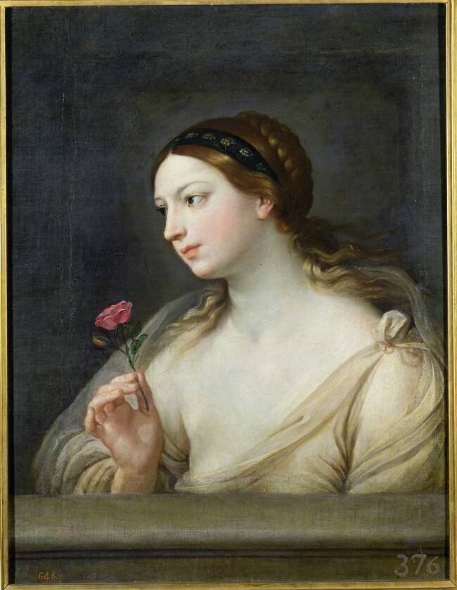 Girl with a Rose Guido Reni