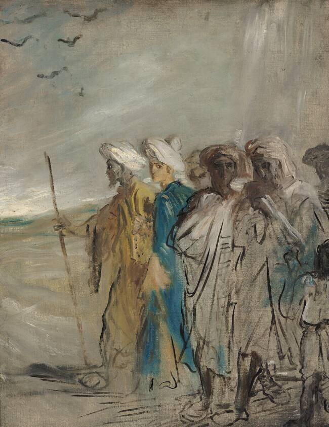 Group of Arabs or, Joseph Sold by his Brothers  Théodore Chasseriau