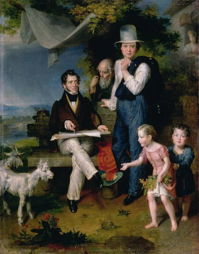 Group Portrait including the artist George Dawe Vasili Aleksandrovich Golike