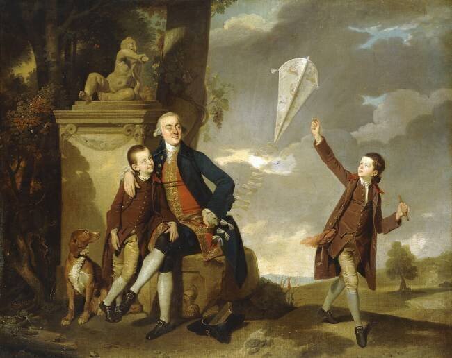 Group Portrait of George Fitzgerald with his Sons George Johan Zoffany