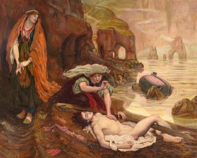Haydée découvrant le corps de Don Juan (Byron - Don Juan Chant II 129-131) Ford Madox Brown