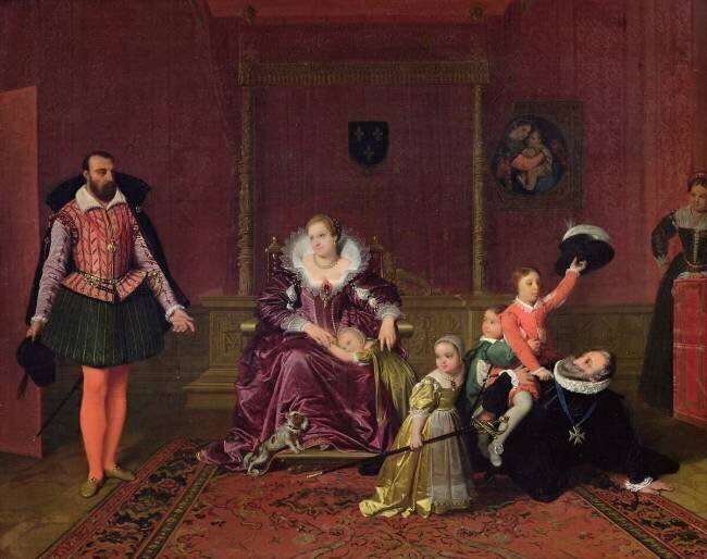 Henry IV recevant l'ambassadeur d'Espagne Jean-Auguste-Dominique Ingres