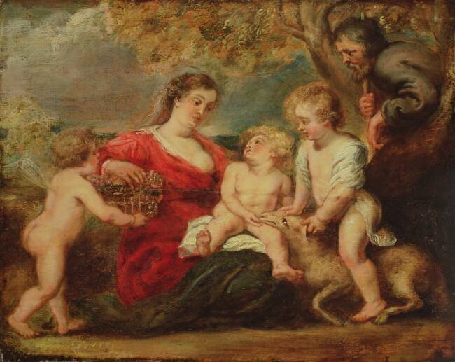 Holy Family in a Landscape Peter Paul Rubens
