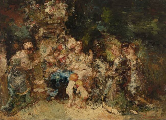 Homage Adolphe Joseph Monticelli