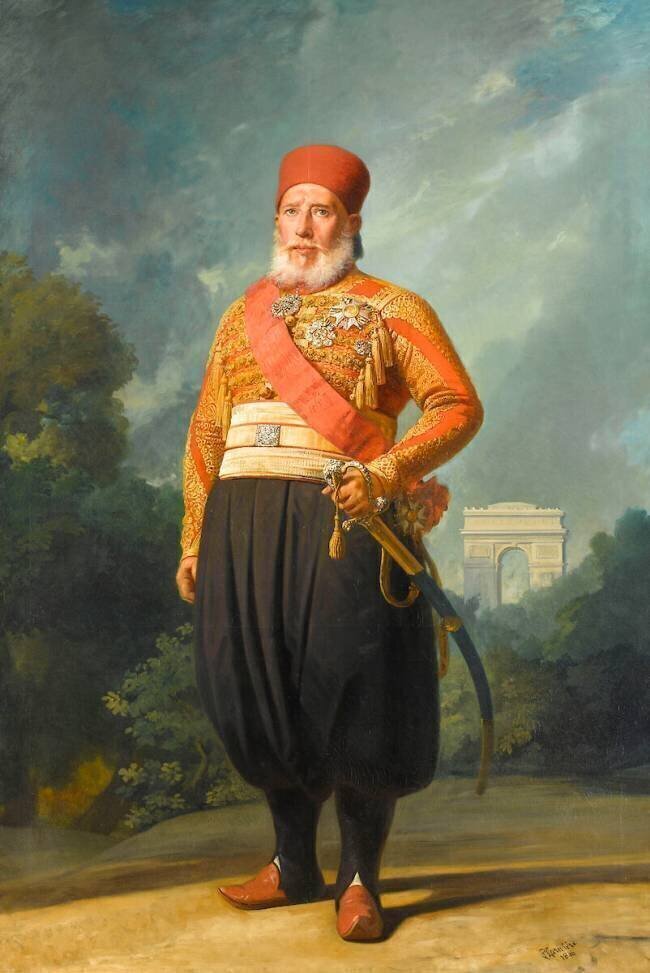 Ibrahim Pacha (1789-1848), vice-roi d'Egypte en 1848 après l'abdication de son père Méhémet Ali Charles Philippe Larivière