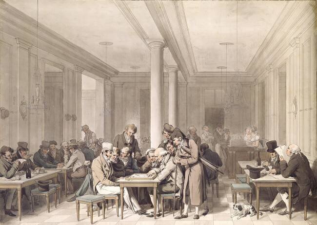 Interior of a Parisian Cafe Louis-Léopold Boilly