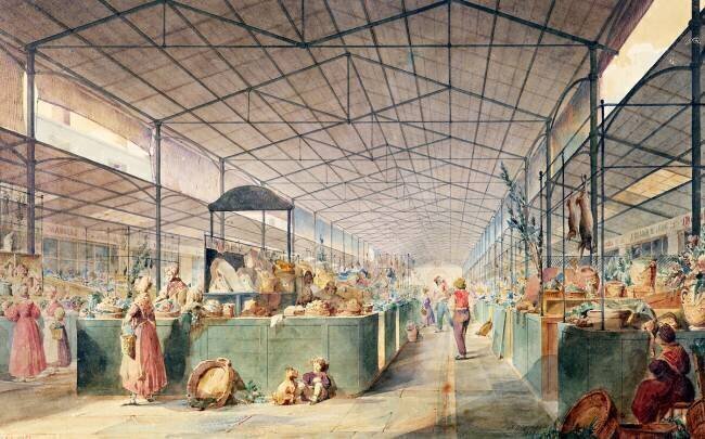 Interior of Les Halles Max Berthelin