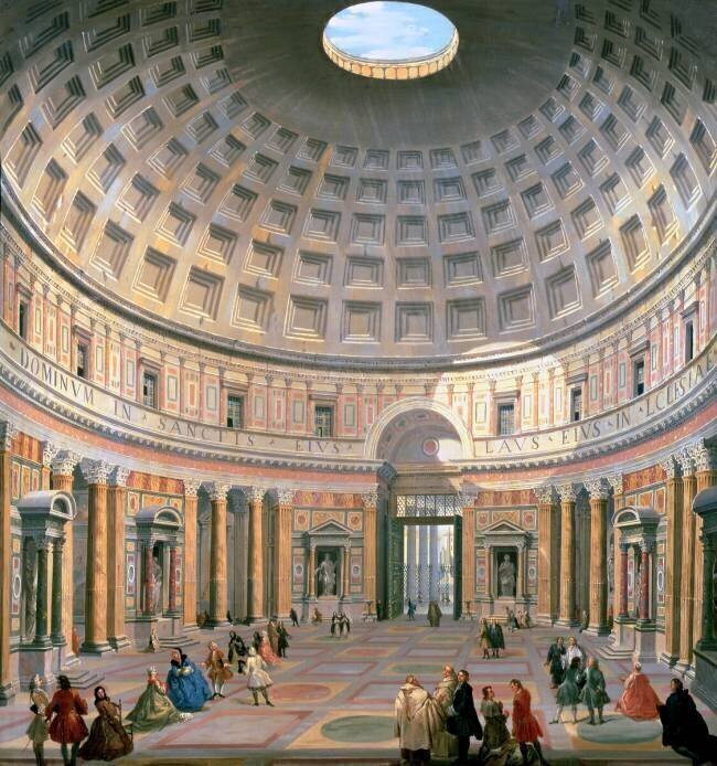Interior of the Pantheon Giovanni Paolo Pannini