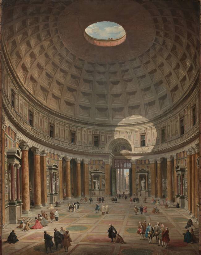 Interior of the Pantheon Giovanni Paolo Pannini