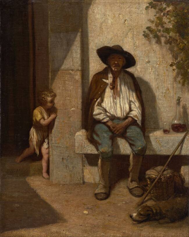 Italian Peasant Alexandre Gabriel Decamps
