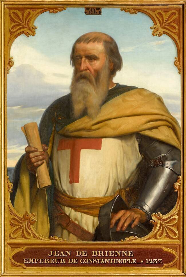 Jean de Brienne, roi de Jérusalem en 1210, couronné empereur latin d'Orient en 1231 (vers 1148-1237) François Edouard Picot