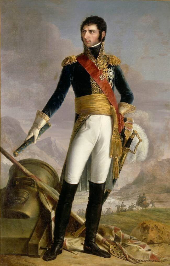 Jean-Baptiste Bernadotte, maréchal de l'Empire, roi de Suède en 1818 (1764-1844), représenté en 1804 Joseph Nicolas Jouy