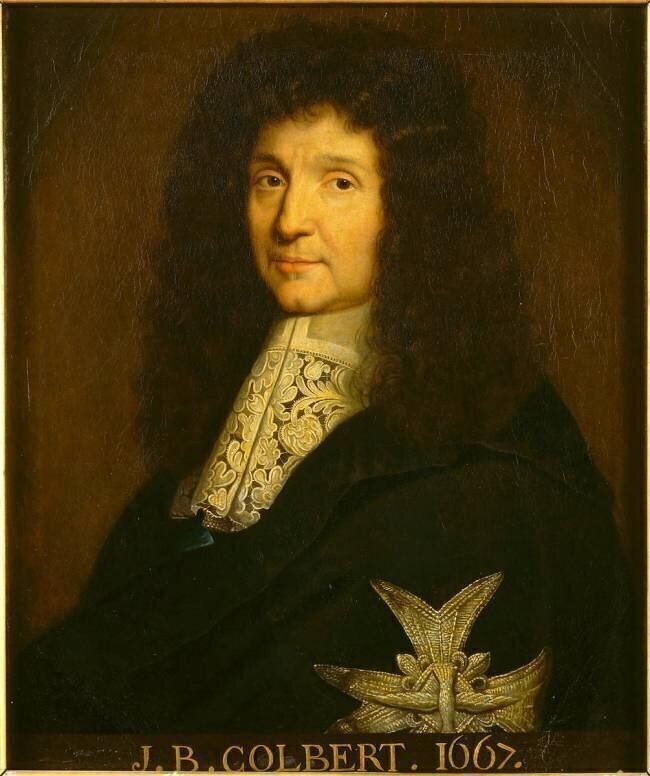 Jean-Baptiste Colbert (1619-1693), ministre Pierre Mignard (d'après)