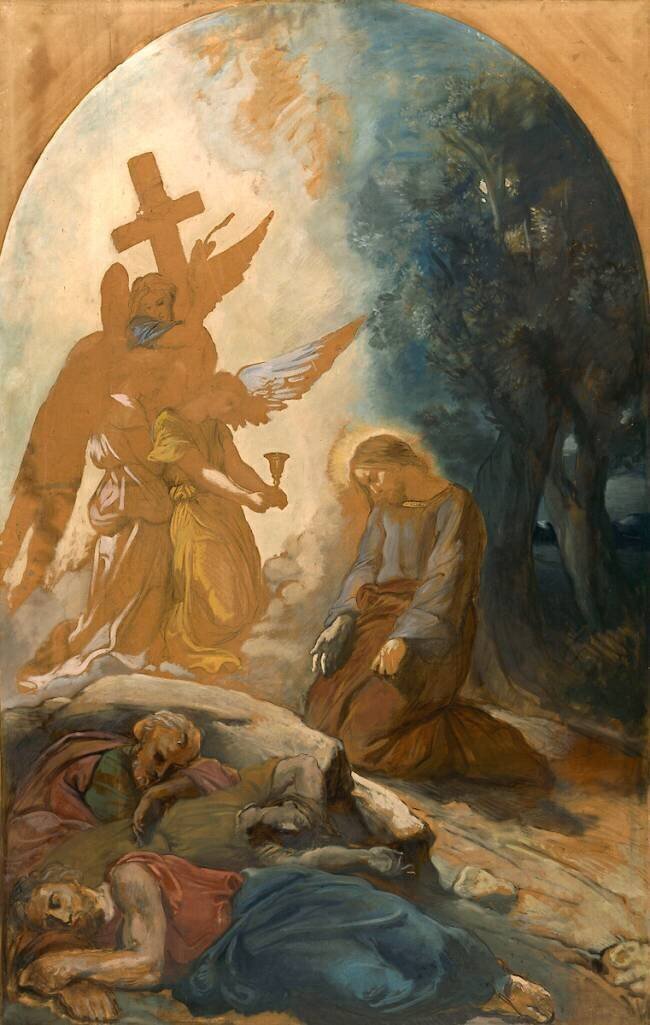 Jésus au jardin des oliviers Théodore Chasseriau