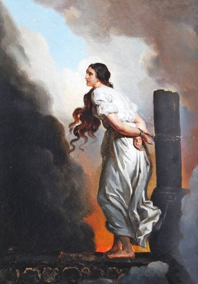 Joan of Arc at the stake Alexandre-Evariste Fragonard