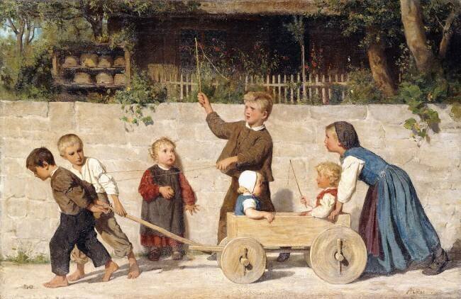 Kindergespann Albert Anker