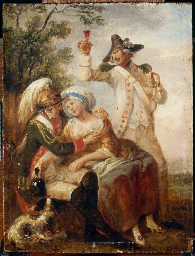 La Buveuse Louis-Joseph Watteau de Lille
