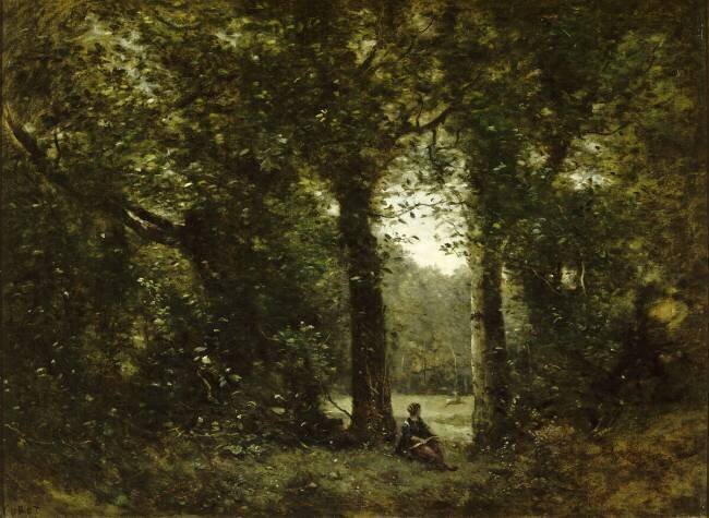 La clairière, Souvenir de Ville d'Avray Jean-Baptiste Camille Corot