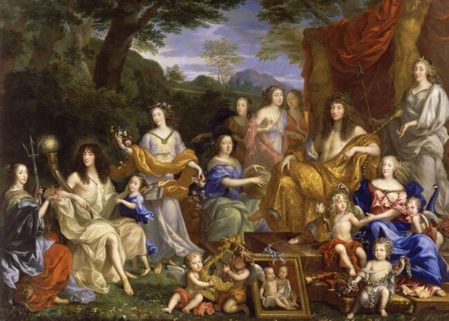 La Famille de Louis XIV en 1670 représentée en Travestis mythologiques Jean Nocret