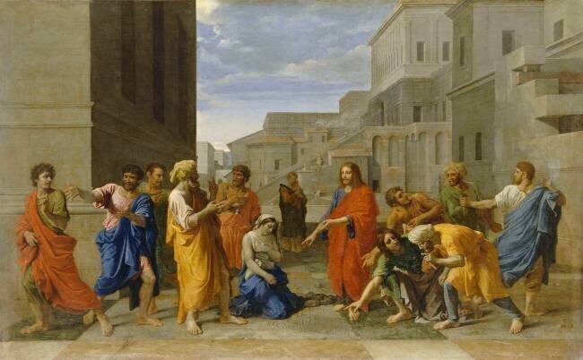 La Femme adultère Nicolas Poussin