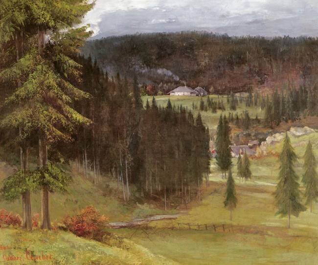 La Ferme des Pussets Gustave Courbet