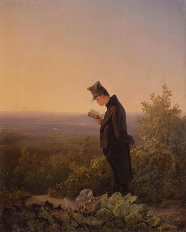 La Lecture du bréviaire, le soir Carl Spitzweg