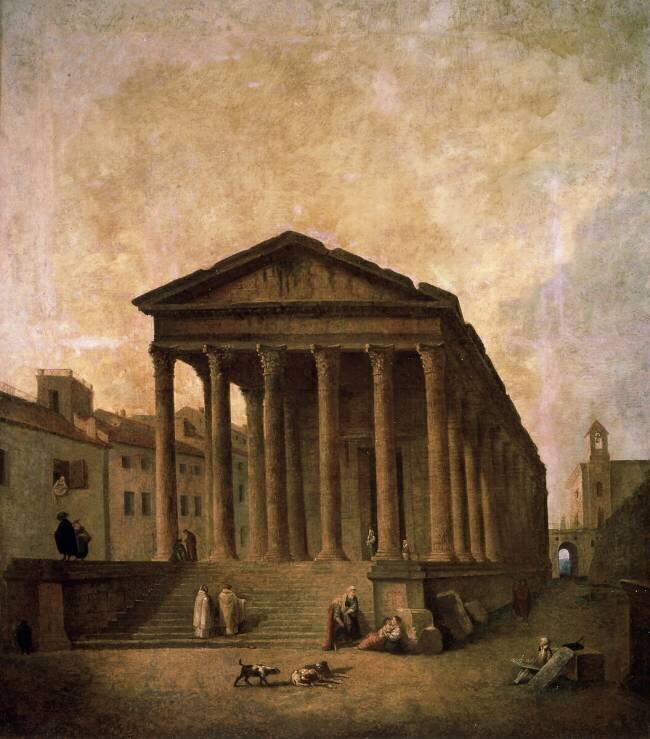 La Maison Carrée Hubert Robert
