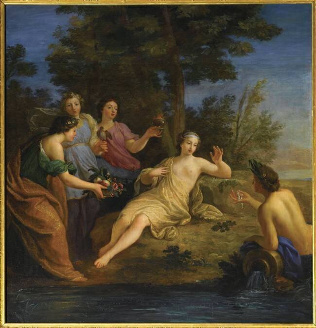 La Nature recevant l'hommage des quatre Eléments Bon Boullogne the Elder